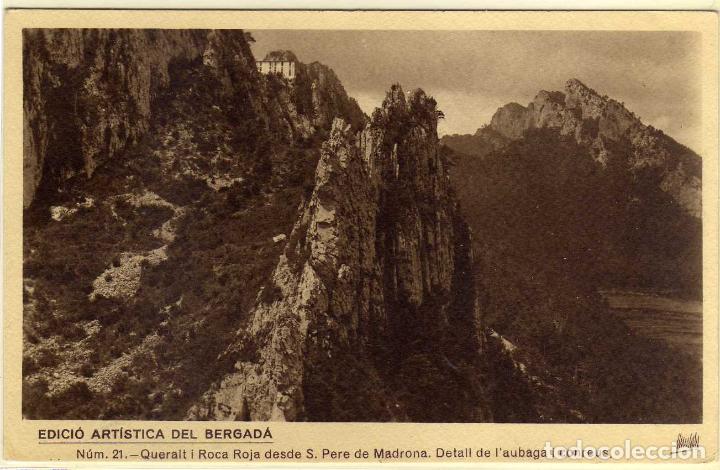 Postkarten: POSTAL QUERALT I ROCA ROJA DESDE S.PERE DE MADRONA - DETALL DE L&acute;AUBAGA I CONREUS (LERIDA)