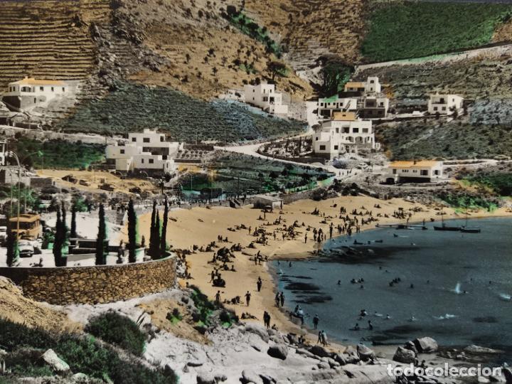 Postales: ROSAS-PLAYA DE CA&Ntilde;ELLAS PETITAS-46-FOTOS MELI-POSTAL ANTIGA-(66.397)