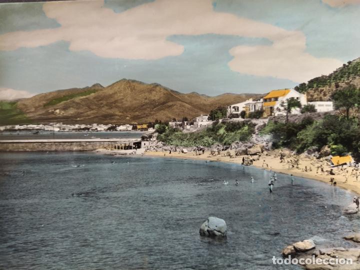 Postales: ROSAS-PLAYA DEL MUELLE-10-FOTOS MELI-POSTAL ANTIGA-(66.399)