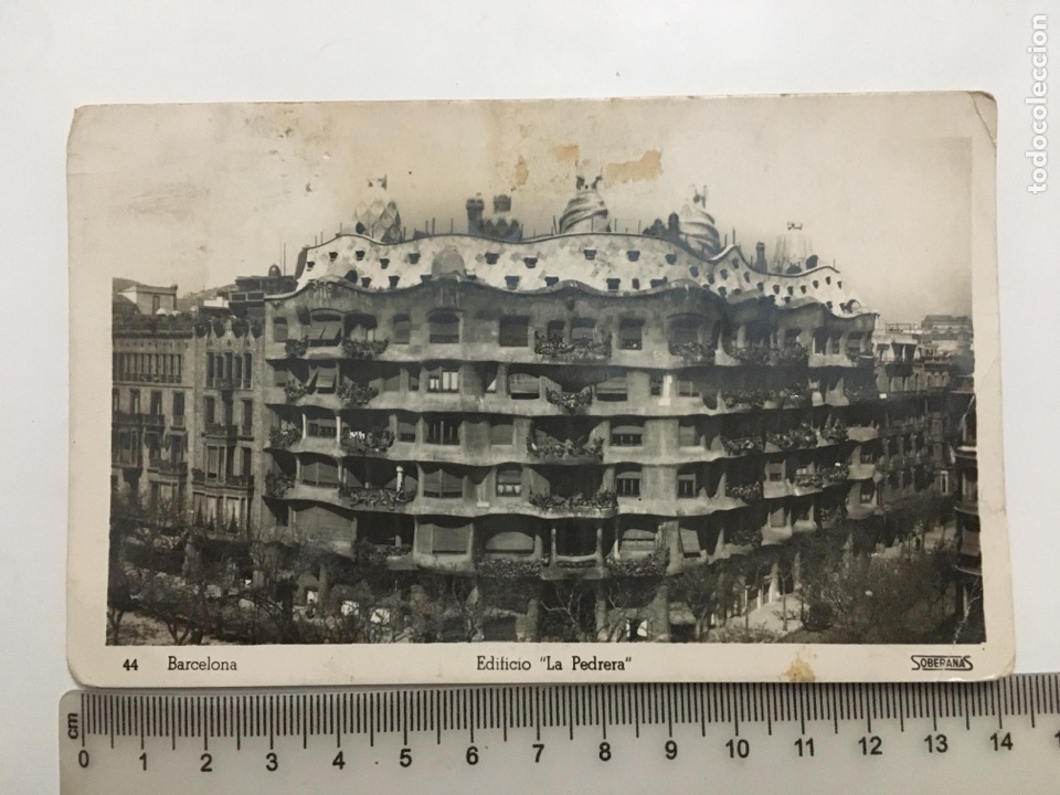 Postales: POSTAL. BARCELONA. EDIFICIO LA PEDRERA. SOBERANAS. H. 1931?. - Foto 1