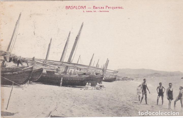 Postales: badalona, barcas pesqueras, barcelona - Foto 1