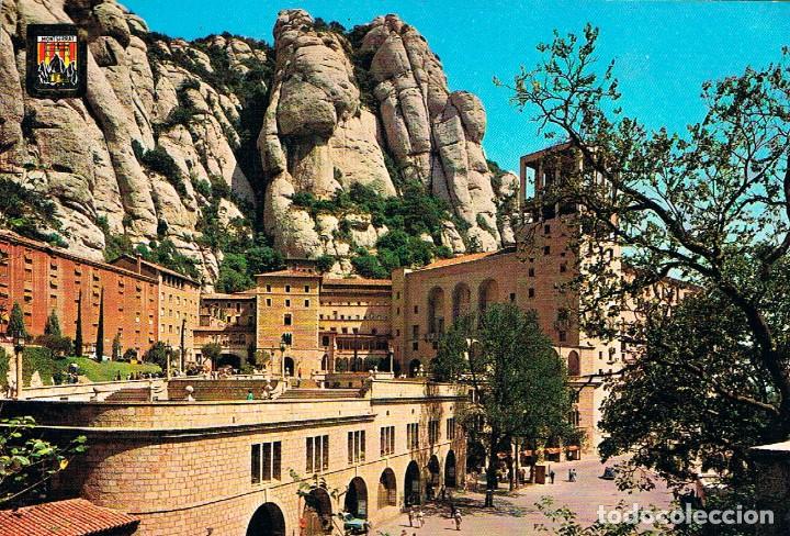 Postales: MONTSERRAT, FACHADA DEL SANTUARIO, editor: ESCUDO DE ORO N&ordm; 2415