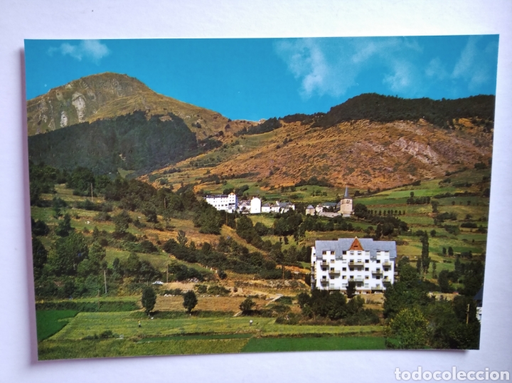 Postales: Postal 39 Valle de Aran residencia aran al fondo casa ed arribas