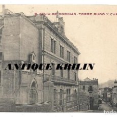 Postales: SAN FELIU DE CODINAS .- TORRE RUDO Ó RODÓ / SIN CIRCULAR . Lote 192097392