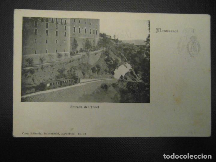 Postales: MONTSERRAT ENTRADA DEL TUNEL. SCHOENFELD. FERROCARRIL. CREMALLERA. SIN CIRCULAR. CCTT