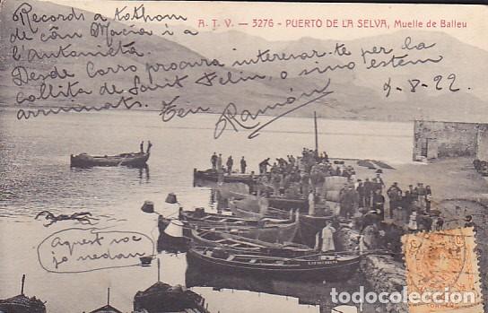 Postcards: POSTAL A.T.V. PORT DE LA SELVA MUELLE DE BALLEU