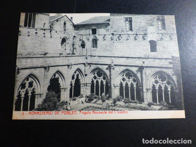 Postales: MONASTERIO DE POBLET TARRAGONA ANGULO NOROESTE DEL CLAUSTRO - Foto 1