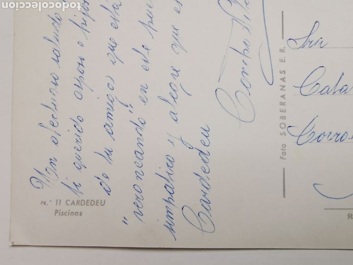 Postales: Postal de la Piscina de Cardedeu. Ediciones Soberanas 1950s - Foto 4