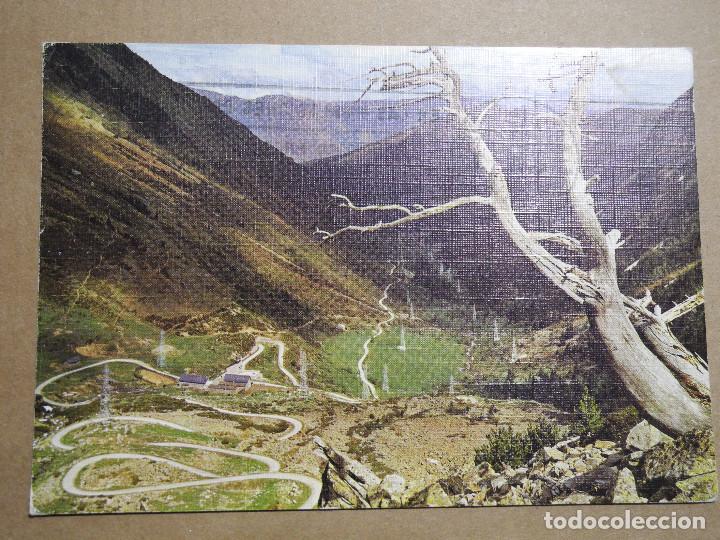 Postales: El pallars. Acceso al Puerto de Bonaigua y Refugio de Ntra Sra. de Lasares. Circulada 1980