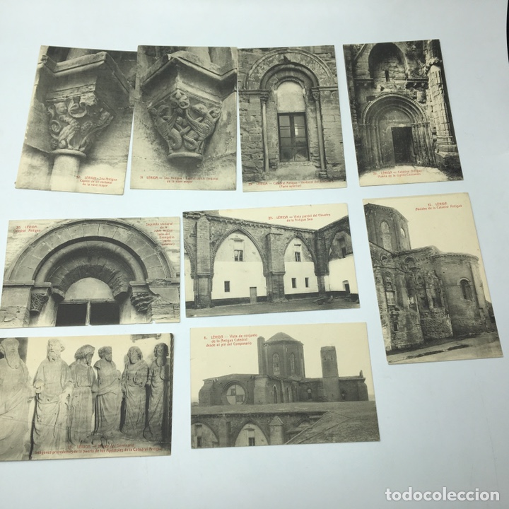 Postales: LOTE DE 9 POSTALES DE LERIDA - SIN CIRCULAR - COLECCION URRIZA. CATEDRAL SEO ANTIGUA CAPITEL