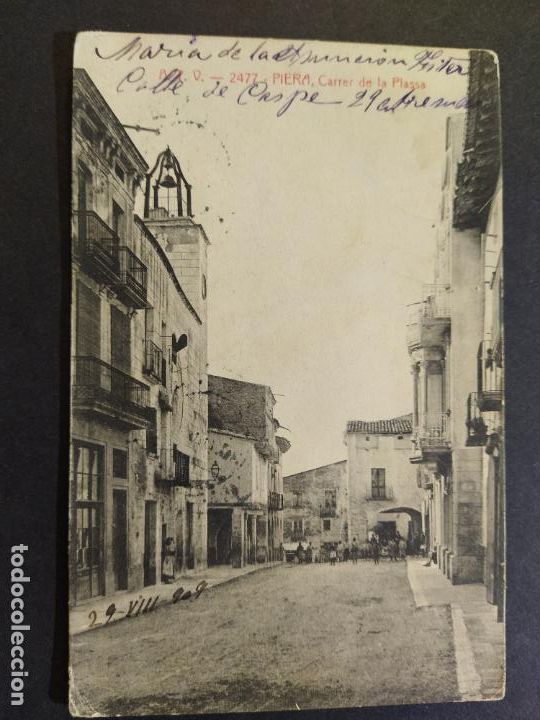 Postkarten: PIERA-CARRER DE LA PLA&Ccedil;A-ATV 2477-POSTAL ANTIGUA-(67.232)