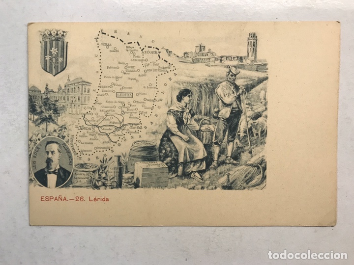 Postales: LERIDA. Postal No.26, Regiones de Espa&ntilde;a. Edita: Uni&oacute;n Postal Universal (h.1910?) S/C.