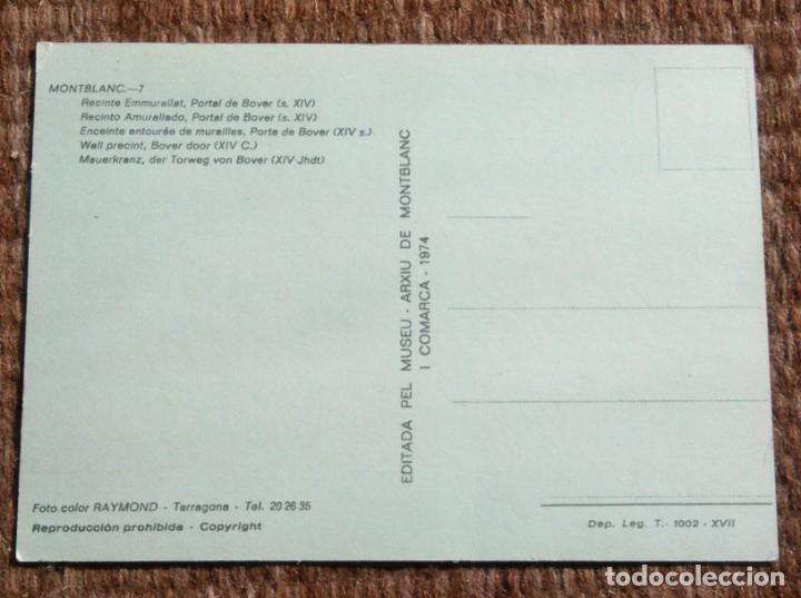 Postales: MONTBLANC - TARRAGONA - Foto 2