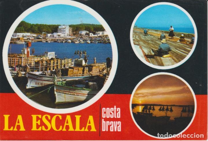 Postales: (143) LA ESCALA. COSTA BRAVA. REMENDANDO REDES - Foto 1