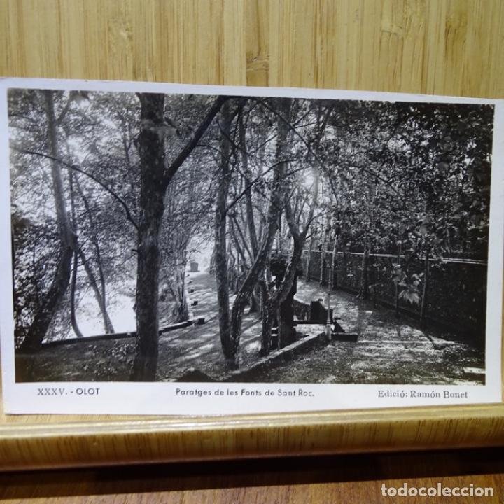 Postales: postal de Olot.xxxv.paratges de les fonts de Sant roc.edicio Ramon Bonet.