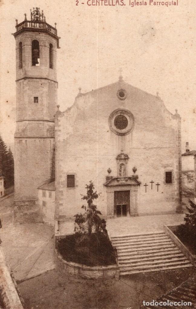 Postales: centellas. 2 iglesia parroquial. thomas - Foto 1