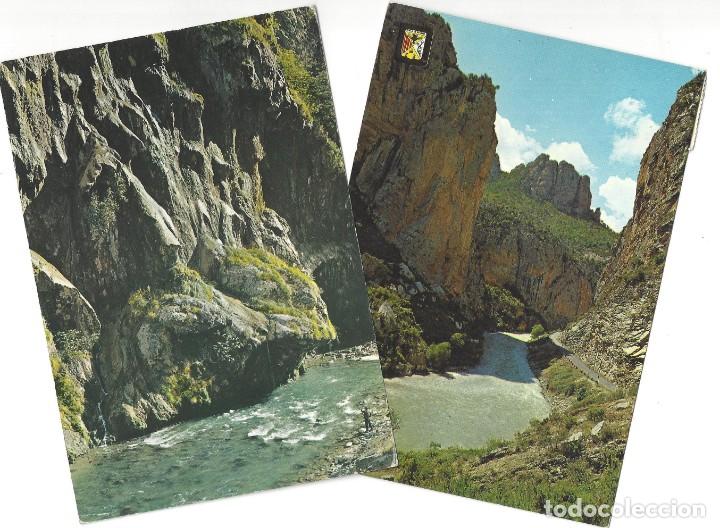 Postales: LOTE DE 2 POSTALES- EL PALLARS. CONGOST DE COLLEGATS. L&Eacute;RIDA- CIRCULADAS