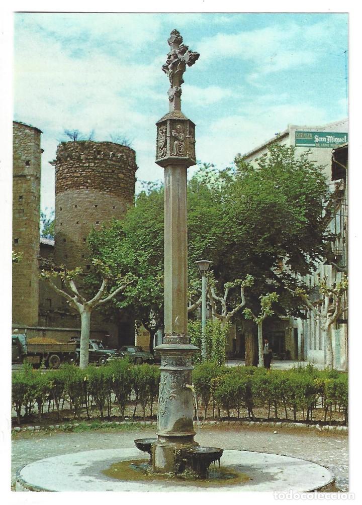 Postales: TREMP.- FUENTE DE LA CRUZ. CARRER SAN MIGUEL. L&Eacute;RIDA- SIN CIRCULAR (A&Ntilde;OS 60)
