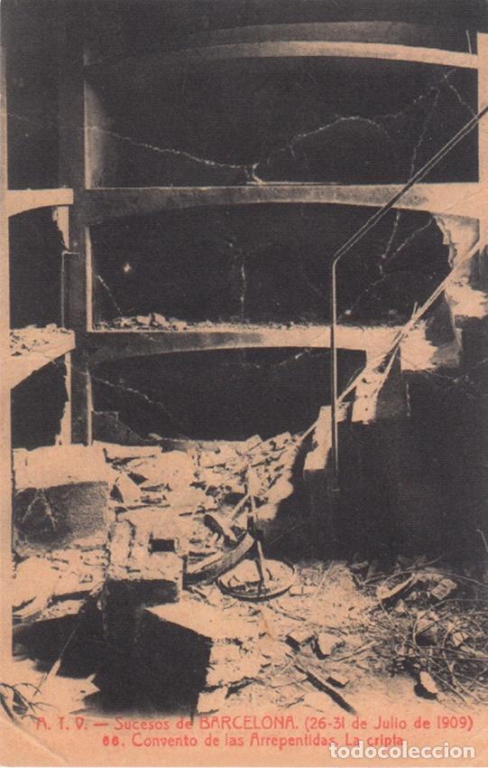 Postales: Sucesos de Barcelona 1909. N&ordm; 66 Convento de las Arrepentidas. La cripta - Foto 1