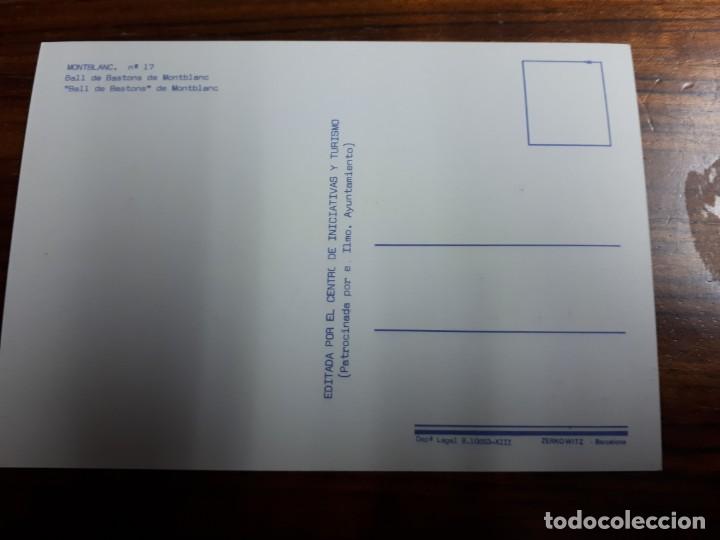 Postales: Montblanc (Ball de bastons) - Foto 2