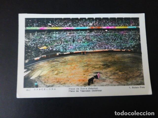 Postales: BARCELONA PLAZA DE TOROS INTERIOR - Foto 1