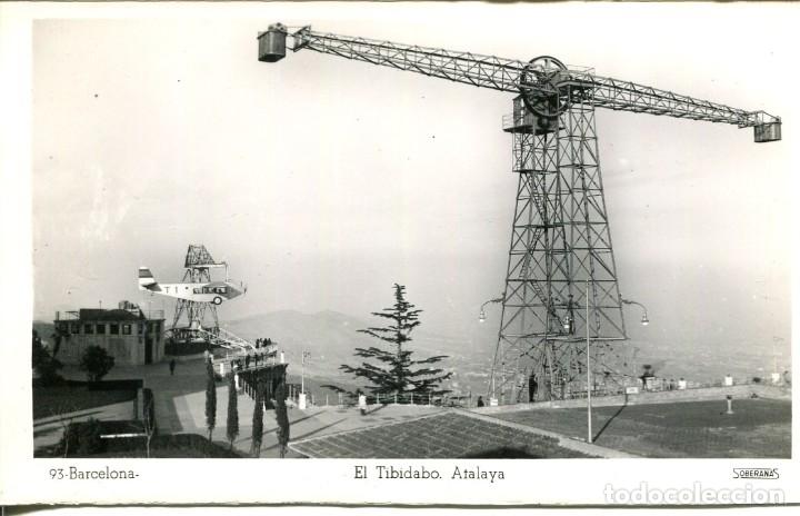Postales: BARCELONA-EL TIBIDABO-ATALAYA- SOBERANAS N&ordm; 93