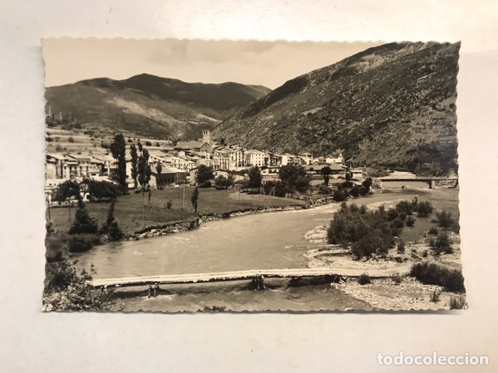 Postales: SORT, Pallars (Lerida) Postal No.244, Vista General. Edita: Junta provincial de Turismo Lerida