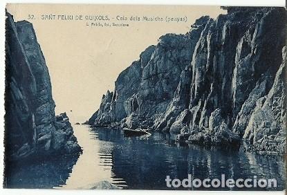 Cartoline: ANTIGUA POSTAL 32 SANT FELIU DE GUIXOLS CALA DELS MUSICHS PENYAS L ROISIN