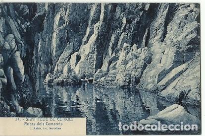 Cartoline: ANTIGUA POSTAL 34 SANT FELIU DE GUIXOLS ROCAS DELS CAMARETS L ROISIN