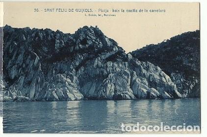 Cartoline: ANTIGUA POSTAL 35 SANT FELIU DE GUIXOLS ROCAS DE LA CAROLLA L ROISIN