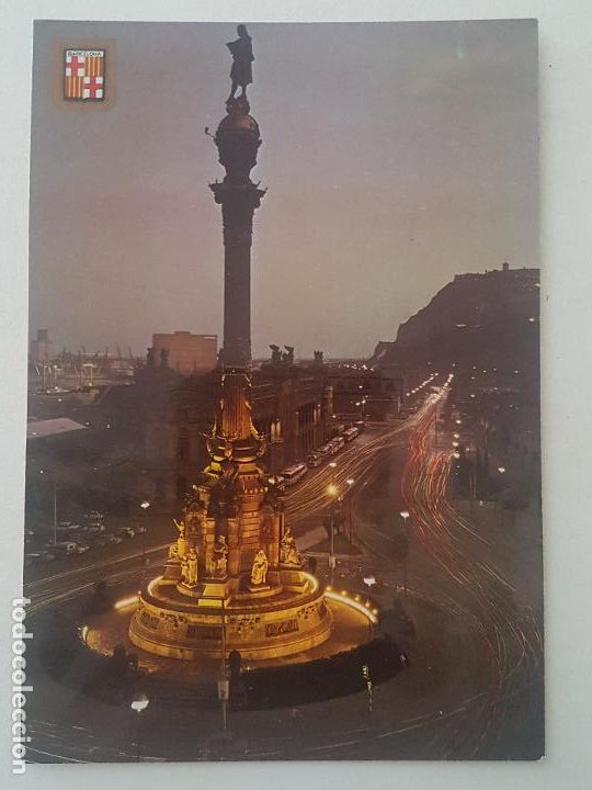 Postales: BARCELONA MONUMENTO A CRISTOBAL COLON POSTAL - Foto 1