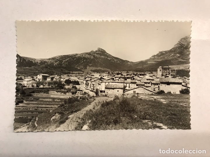 Postales: SAN LORENZO DE MORUNYS (Lerida) Postal No.13, Vista General. FOTO Janot Orga&ntilde;a (h.1950?)