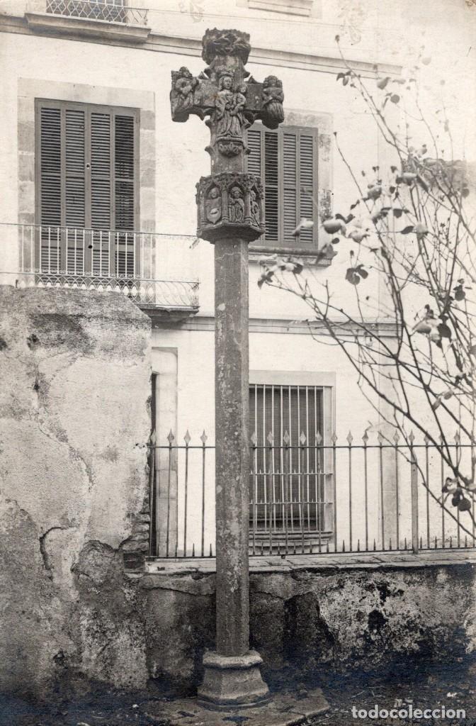 Postales: pineda. creu de terme gotica - Foto 1