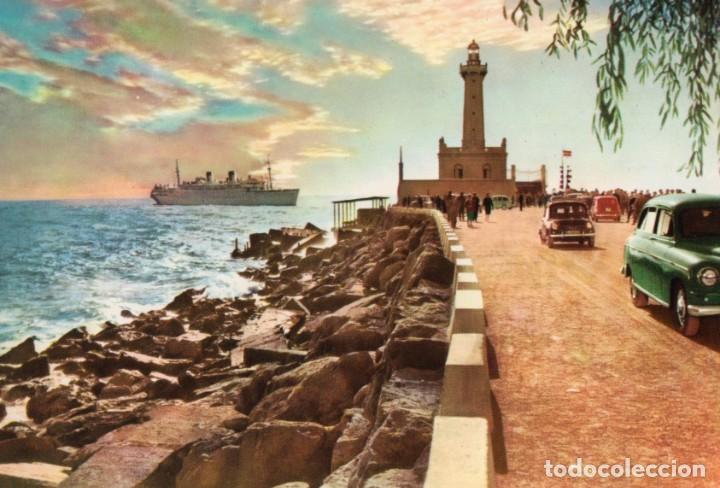 Postales: Barcelona Atardecer en el rompeolas - Foto 1