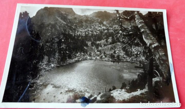 Postales: POSTAL VALLE DE ESPOT - LERIDA - LAGO DE LA RATERA - ESCRITA 1950 CON SELLOS