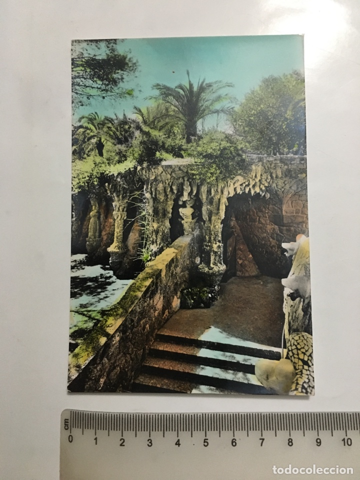 Postales: POSTAL. PARQUE GUELL. BARCELONA. PASO DE LA LAVANDERA. A. ZERKOWITZ. - Foto 1