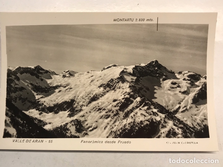Postales: VALLE DE ARAN (Lerida) Postal No.56, Panor&aacute;mica desde Pruedo. Edita: Juan Capdevila (h.1960?)