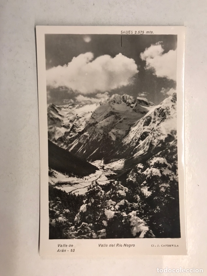 Postales: VALLE DE ARAN (Lerida) Postal No.53, Valle del R&iacute;o Negro. Edita: Juan Capdevila (h.1960?)
