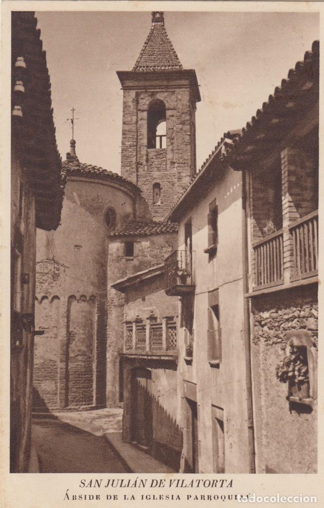 Postales: POSTAL SANT JULI&Agrave; DE VILATORTA - &Aacute;BSIDE LA IGLESIA PARROQUIAL