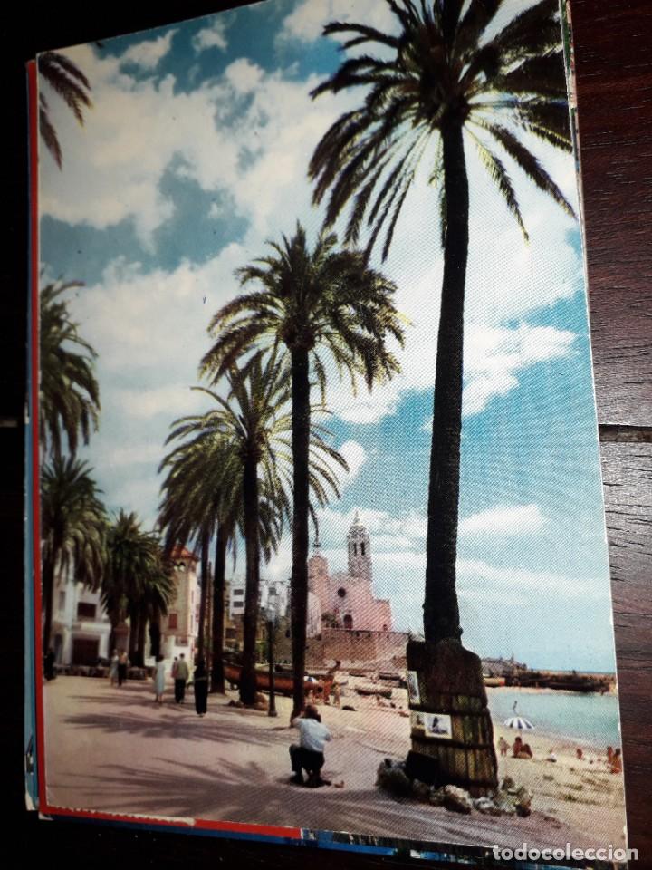 Postales: N&ordm; 37194 POSTAL SITGES PASEO DE LA RIBERA Y LA PUNTA - Foto 1