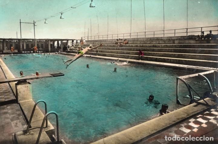Postales: matar&oacute;. 19 piscina. coloreada. zerkowitz - Foto 1