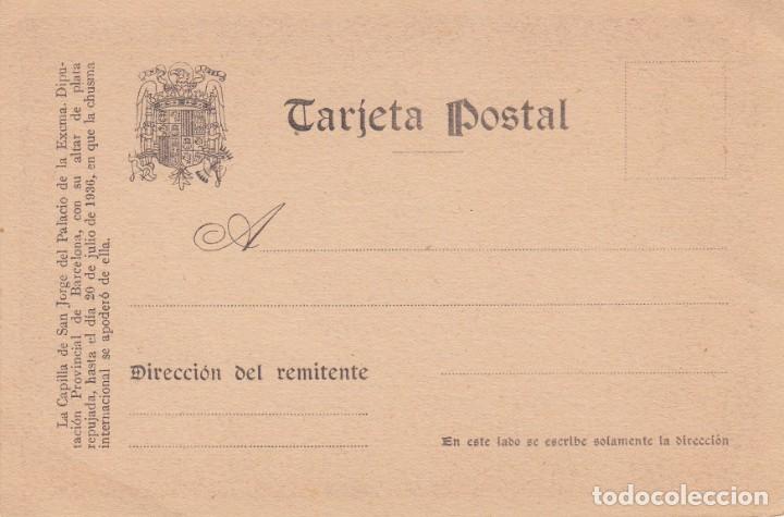 Postales: GUERRA CIVIL TARJETA POSTAL A&Ntilde;OS 40 -CAPILLA SAN JORGE DE LA DIPUTACI&Oacute;N DE BARCELONA