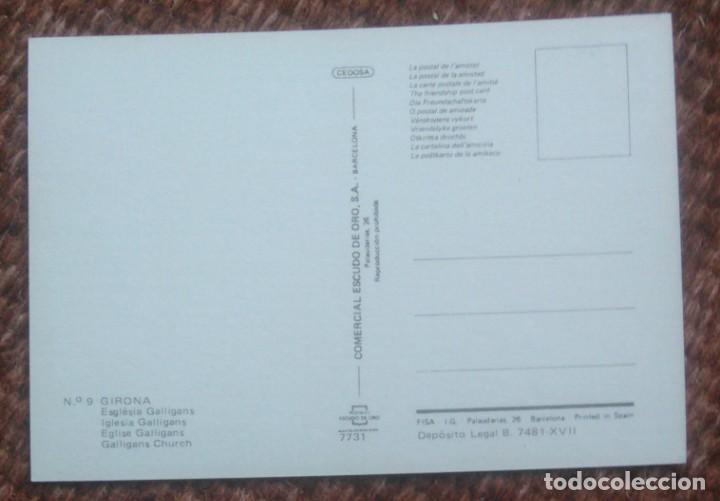 Postales: GERONA - IGLESIA GALLIGANS - Foto 2