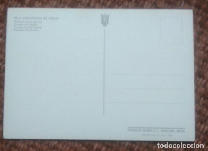 Postales: REAL MONASTERIO DE POBLET - TARRAGONA - Foto 2