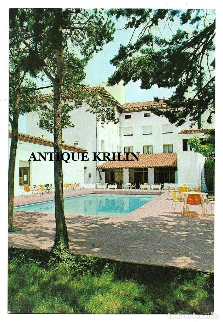 Postales: SAN BAUDILIO DE LLUSAN&Eacute;S / HOTEL DELS MUNTS , PISCINA Y TERRAZA / EDI. MERCURIO / SIN FRANQUEAR
