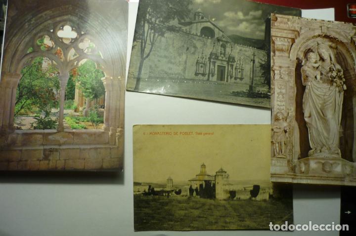 Postales: lote postales poblet .-monasterio dif.a&ntilde;os circuladas y nuevas