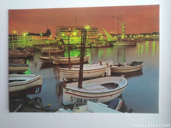 Postales: Postal costa brava 1478 la escala atardecer Puerto de pescadores ed fabregat