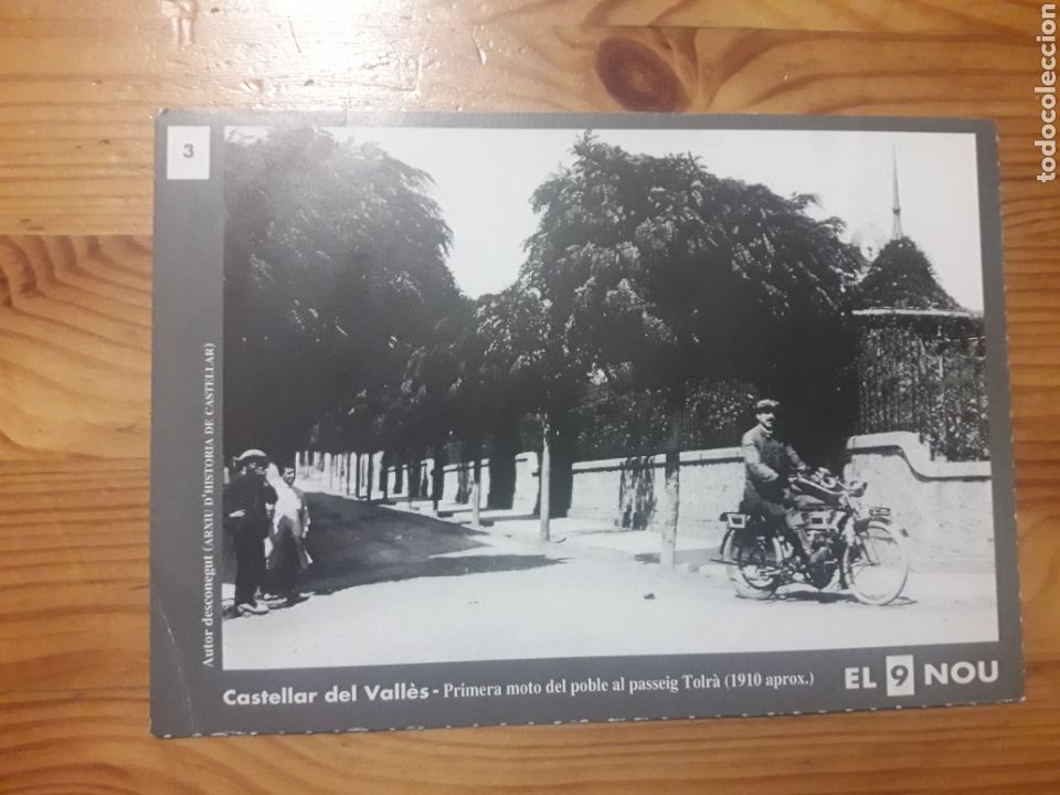 Postkarten: Castellar del Vall&egrave;s Passeig Tolr&agrave; El 9 NOU reproducci&oacute;n foto formato carton 17x12cm aprox