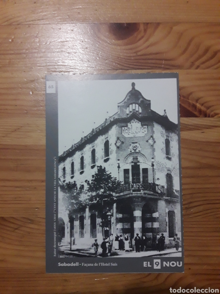 Cartes Postales: Sabadell Hotel Su&iacute;s El 9 NOU reproducci&oacute;n foto formato carton 17x12cm aprox