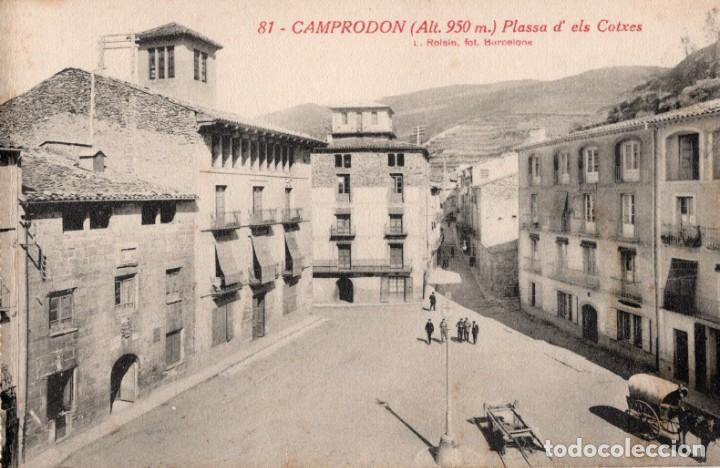 Postales: camprodon. 81 plassa dels cotxes. roisin - Foto 1
